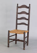 Delaware Valley fourslat ladderback side chair late 18th c