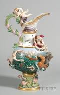 Large Meissen Porcelain Maritime Ewer