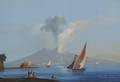 Italian School 19th Century View with Mt Vesuvius
