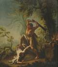 French School 17th Century Style Cain Killing Abel