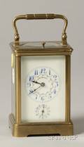 French Bronze Repeater Carriage Clock