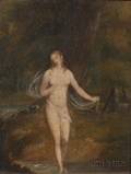 Manner of Francis Wheatley British 17471801 Nude in the Forest