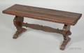 Italian Renaissance Style Oak Trestleform Low Table