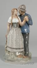 Royal Copenhagen Porcelain Figure of a Courting Couple