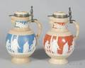 Two Mettlach Relief Steins