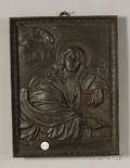 Cast Iron Plaque of an Apostle Saint