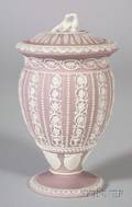 Wedgwood Lilac Jasper Dip Vase and Cover