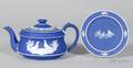 Two Wedgwood Dark Blue Jasper Dip Items