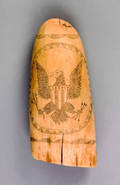 Scrimshaw whale tooth mid 19th c