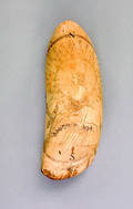 Important American scrimshaw whale tooth dated 1857