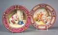 Three Austrian Porcelain Cabinet Plates