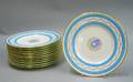 Set of Twelve Mintons Porcelain Dinner Plates