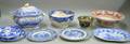 Ten Pieces of English Transfer Decorated Staffordshire Tableware