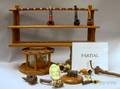 Collection of Approximately Twentyeight Assorted Tobacco and Smoking Pipes with Various Wooden Racks Stands 