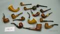 Collection of Approximately Fortyeight Burlwood Tobacco Pipes