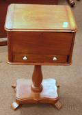 Continental Empire Walnut Sewing Stand