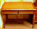 Empire Walnut Clerks Desk with Two Drawers