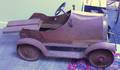 Painted Pressed Metal Roadster Pedal Car