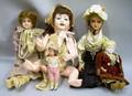 Five Assorted Dolls