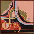 Charles Eldred American b 1938 Abstract Composition