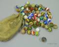 Lot of Marbles and a Marble Bag
