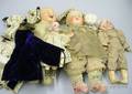 Group Lot of Dolls and Miscellaneous Costumes