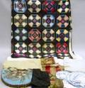 Group of Household Linens Textiles and Miscellany
