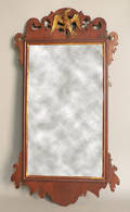 Chippendale mahogany looking glass