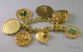 14kt Gold Charm Bracelet with Assorted Gold Charms