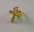 BorisLeBeau 18kt Gold Ankh Ring