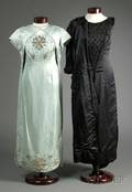 Two 1960s Bead Embroidered Silk Evening Ensembles