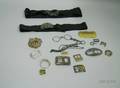 Group of Assorted Belt Buckles and a Pair of Lorgnettes