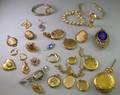 Small Group of Assorted Gold Goldfilled and Silver Estate Jewelry