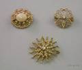 Three Edwardian Gold Pins