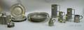 Eighteen Pieces of Pewter Hollowware and Tableware