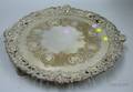Classically Decorated Footed Silver Plated Tray