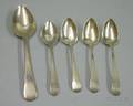 Five George III Silver Spoons