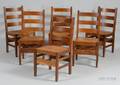 Six Gustav Stickley Chairs