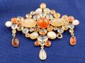 Arts  Crafts Opal PendantBrooch