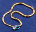 Victorian Enamel and Gemset Snake Necklace