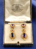 Antique Amethyst DayNight Earpendants