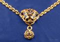 Antique Gemset and Enamel Pendant Necklace