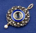 Renaissance Revival Enamel and Diamond Pendant Carlo Giuliano