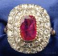 18kt Gold Ruby and Diamond Ring