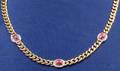 18kt Gold Ruby and Diamond Chain