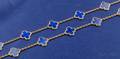 18kt Gold and Lapis Alhambra Necklace Van Cleef  Arpels France