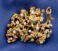 18kt Gold and Gemset Brooch