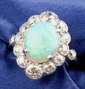 Opal and Diamond Ring
