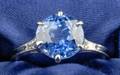 Art Deco Platinum and Sapphire Ring