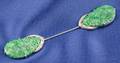 Art Deco Jadeite and Diamond Jabot